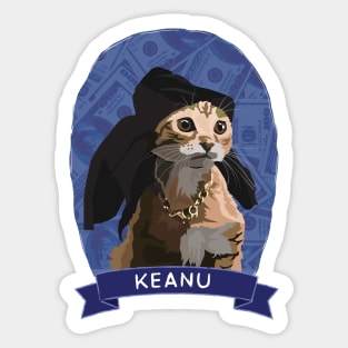 Keanu - Cats of Cinema Sticker